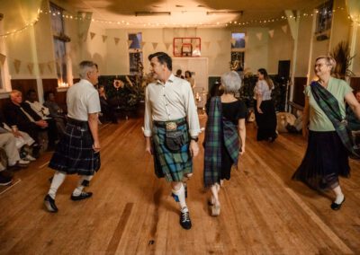 Wedding photo of George & Glenda Scottish dance
